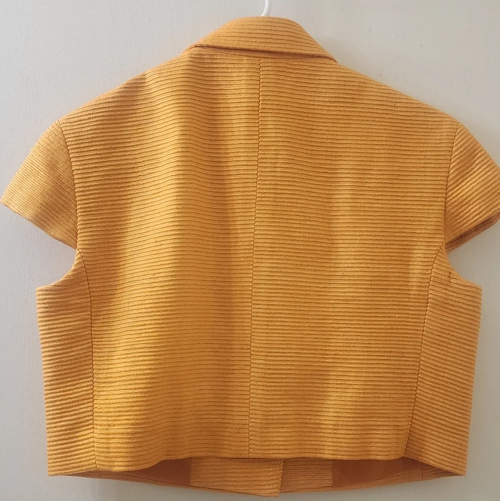 Akris Punto Vintage‎ Orange Two-Piece Dress Set, Size 8, Mulberry Silk.
